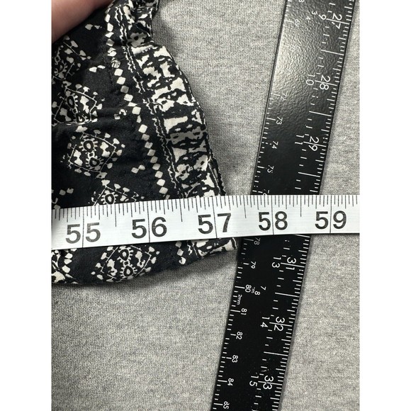 Anthropologie Hei Hei Rhodes Jumpsuit Women's L Gray Black Printed Blouson Top - Picture 4 of 7